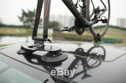 Black Car Rack Roof-Top Suction Cup MTB Road Bike Fork Stand Carrier (Standard)