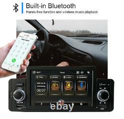 Bluetooth Car Radio Stereo 5in Single 1Din FM USB AUX MP5 Player Mirror Link Cam