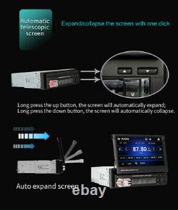 Bluetooth Car Radio Stereo Auto Telescopic 7in 1DIN FM MP5 Player Touch Screen