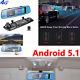 Bluetooth FM WIFI GPS 1080P 7.84 DVR Android 5.1 Recorder + Rear view Camera