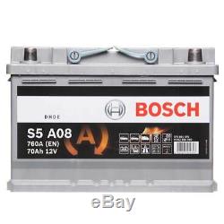 Bosch S5A08 AGM 096 Car Battery 3 Years Warranty 70Ah 760cca 12V Electrical