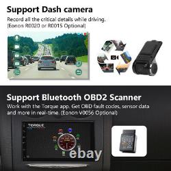 CAM+Android 10 8-Core Bluetooth 7 Double Din Car Stereo Radio Touch Screen DAB+