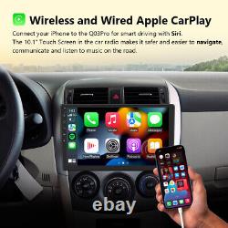 CAM+Double DIN Android Auto 10 8-Core 10.1 Car Stereo Radio GPS Sat Nav CarPlay