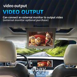 Car Player FM Radio 1 Din Carplay Bluetooth Stereo Receiver Rear LED View Camera