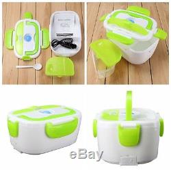 Car Portable 1.05L 12V Electric Heated Lunch Box Car Plug Heating Food Container