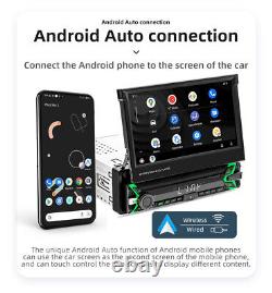 Car Radio AM FM MP5 Stereo Player Bluetooth With LED Rear Camera Single 1 DIN