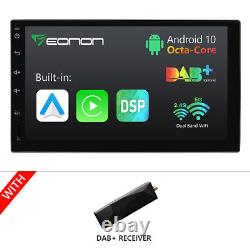 DAB+Eonon Double Din Android 10 8-Core 7 Car Radio Stereo GPS Sat Nav Head Unit