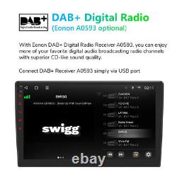 DAB+ Eonon UA12S Plus 10.1 2DIN Car Stereo Radio GPS Head Unit Android 12 8Core
