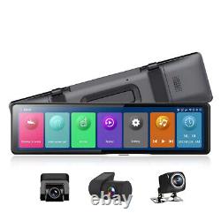 Dash Cam Car 3 Camera Recorder Rear View Mirror Video Touch Screen Night Vision