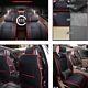 Deluxe 7 PCS Seat Cover Leather Full Set Cushion 5-Seats Car Seat Accessories