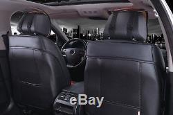Deluxe Black PU Leather Full set Seat Covers For Nissan Navara Qashqai Juke
