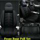 Deluxe Edition 5-Seats Car Seat Covers PU Leather Front Rear Cushions Full Set