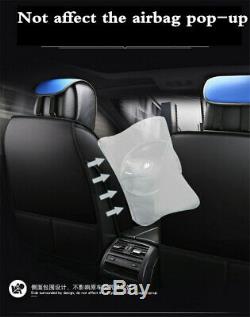 Deluxe Edition Black PU Leather Car Seat Cover Surround 5-Seat Protector Cushion