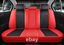 Deluxe Edition Leather Full Surrounded Car Seat Cover Cushion Protectors+Pillows