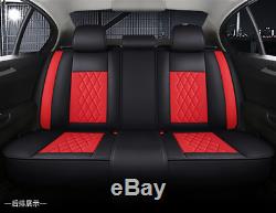 Deluxe Edition PU Leather 5D Surround Seat Cushions Pillows Set For 5-seats Car