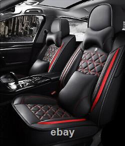 Deluxe Edition Seat Cover PU Leather Full Set Fit For Car Interior Accessories
