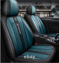Deluxe Edition Seat Cushion PU Leather Car Front Rear Seat Covers For 4 Seasons