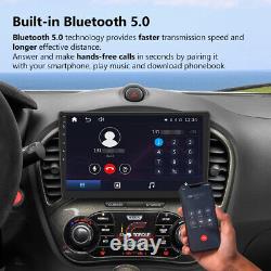 Double 2 DIN 10.1 QLED Car Radio Stereo Android Auto CarPlay Bluetooth Sat Nav