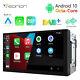 Double 2 DIN 7 Car Stereo Android 10 8-Core Radio CarPlay Sat Nav DSP Bluetooth