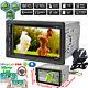 Double 2DIN In dash Car Stereo Radio CD DVD Player FM/USB/SD Bluetooth With Camera