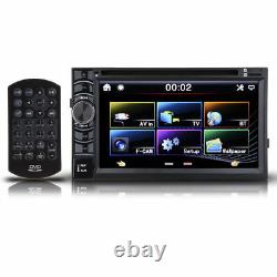 Double 2Din Car Bluetooth MP3 DVD Radio Stereo Player Mirror for GPS+Rear Camera