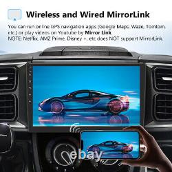Double DIN 10.1 Car Radio Stereo Touch Screen Android Auto CarPlay GPS Sat Nav