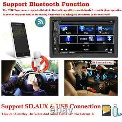 Double DIN 6.2 Car Stereo CD DVD Player Mirror Link for GPS NAVI Radio AUX UK