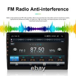 Double Din 10.1 Android 11 Car Stereo Quad Core 2+32GB GPS Navi Radio WiFi OBD2
