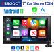 ESSGOO 7 2 DIN Car Stereo Carplay/Android Auto GPS WIFI Bluetooth USB + Camera