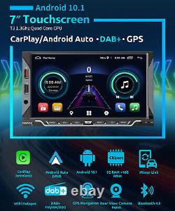 ESSGOO DAB+ Android 10 7 2 DIN Carplay Car Stereo GPS WIFI FM/AM RDS Camera MIC