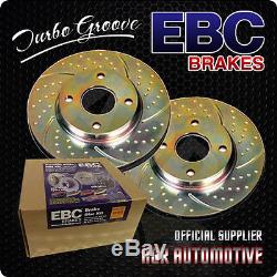 Ebc Turbo Groove Rear Discs Gd1117 For Nissan Primera 2.0 Gt 1998-02
