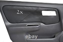 FITS NISSAN PRIMERA P11 2 x DOOR CARD COVERS LEATHER black