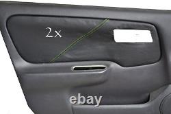 FITS NISSAN PRIMERA P11 2 x DOOR CARD COVERS LEATHER green