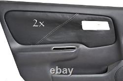 FITS NISSAN PRIMERA P11 2 x DOOR CARD COVERS LEATHER white