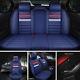 Fashion Blue Leather 5 Car Seat Cover Set Breathable&antibacterial Seat Cushion