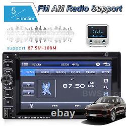 For Audi Alfa Romeo 2 DIN 6.2 Car Stereo Radio DVD CD Player Bluetooth+Rear Cam