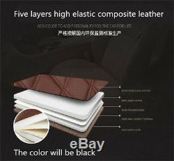 Full Seat Luxury Leather Breathable Car Seat Cover Cushion 3D Comfortable
