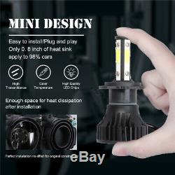 H7 800W 300000LM 4-Sided LED Headlight Kit High or Low Beams Bulb 6500K Bright