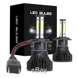 H7 800W 300000LM 4-Sided LED Headlight Kit High or Low Beams Bulb 6500K Bright