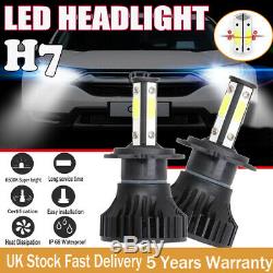H7 Car LED Headlight Bulbs High or Low Beam 300000LM 800W 6500K White Bright UK