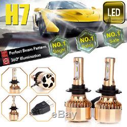 H7 LED Car Headlight 160W 16000lm Hi Low Beam Bulbs 6000K High Power Bright 2Pcs