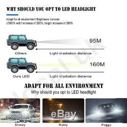 H7 LED Headlight 300000LM Car Bulbs Kit 6000K For Audi A3 A4 A5 BMW 1 3 5 Series