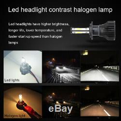 H7 LED Headlight 800W 300000LM Bulbs KIT 6000K White For VW Polo Golf Scirocco