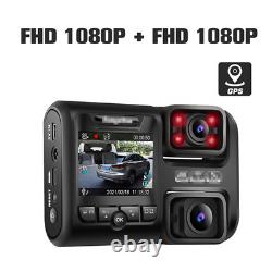 HD 1080P Dual Lens Dash Cam Car DVR Front Inside Camera Video Night Vision Wifi