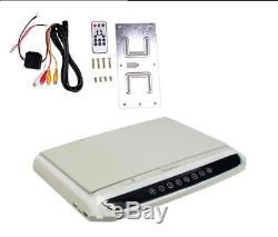 HD 12.1 Inch Car Roof Overhead Flip Down LED Monitor SD USB HDMI TF FM Gray