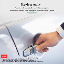 Keyless Locking Kit Remote Starter Stop Push Button Entry Engine Car Accessories