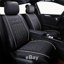 Luxury PU Leather Car Seat Covers Full Seat Covers + 4X PU Leather Car Floor Mat
