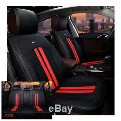 Luxury PU leather car cushion seat covers Full Front+Rear Cushion 5-Seats