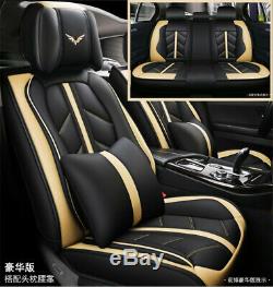 Luxury Sport Style Full Seat PU Leather Car Seat Cover Cushion Pad 6D Surround