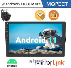 MOPECT 9 2 DIN Android 11 Car Stereo Radio MP5 Player FM 2+16G Bluetooth Camera